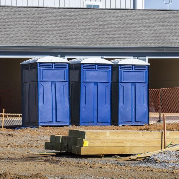 Heavy-duty construction site porta potty in Goshen, Indiana